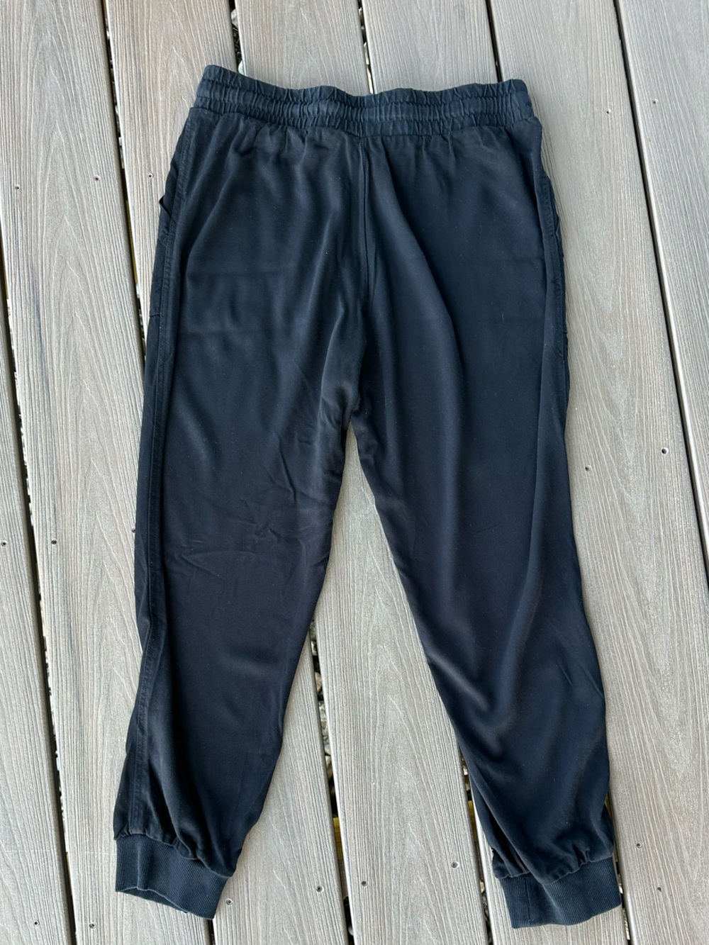 Splendid Black 100% Rayon Lightweight Jogger Pants Women’s Medium Pull On - Picture 8 of 8